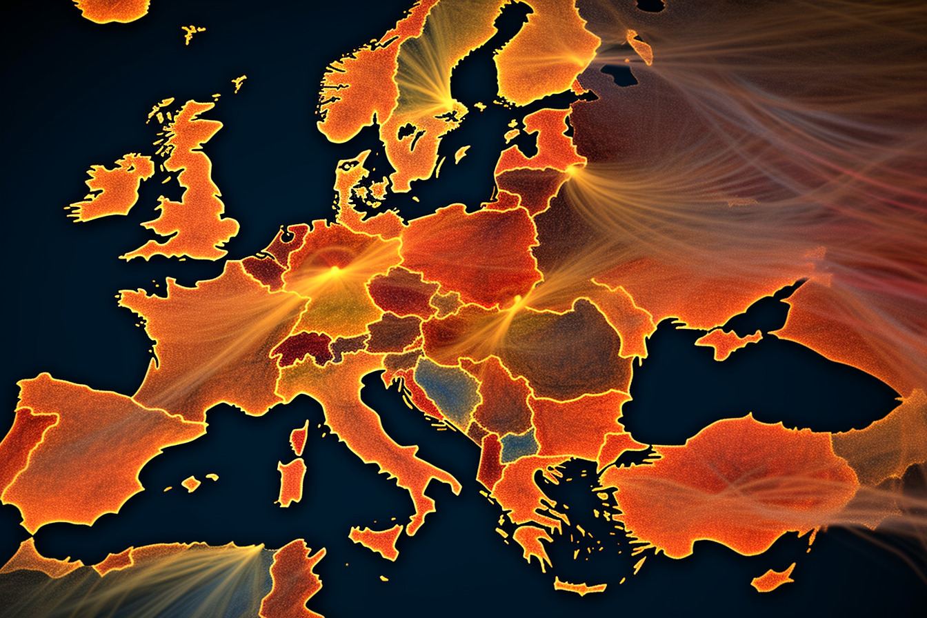 Europe network map